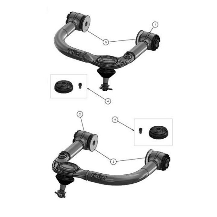 Upper control arms (set - 2 pcs.) UCA0003 | Szekla4x4